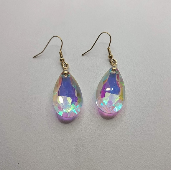 NWT Simulated Mercury Topaz Earrings and Pendant Necklace - Picture 6 of 12